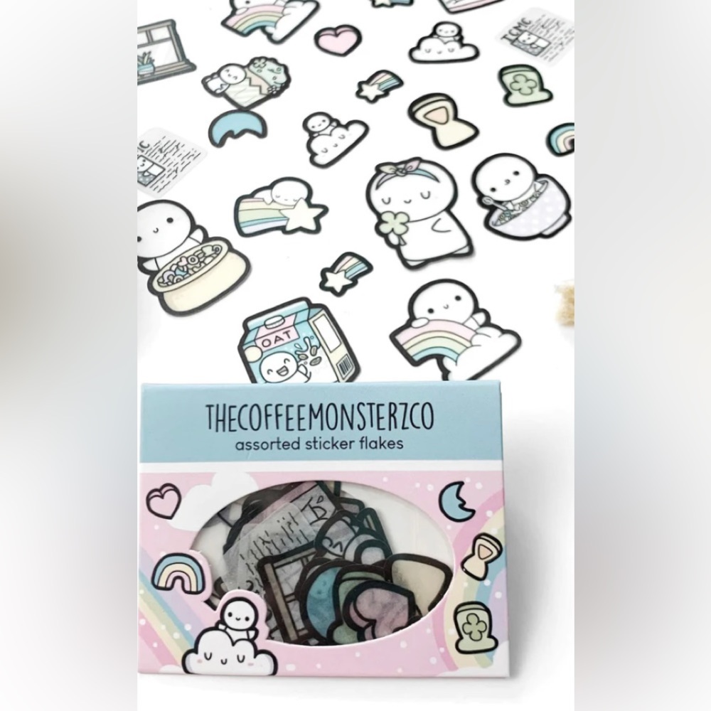 🆕 TheCoffeeMonsterzCo Lucky Charms Sticker Flakes